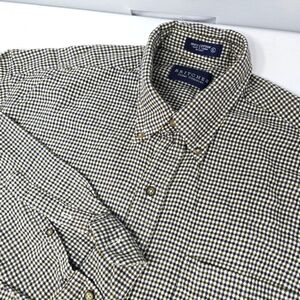 Britches Great Outdoors Flannel Men's Size XL Button‎ Down Shirt Gingham Check.